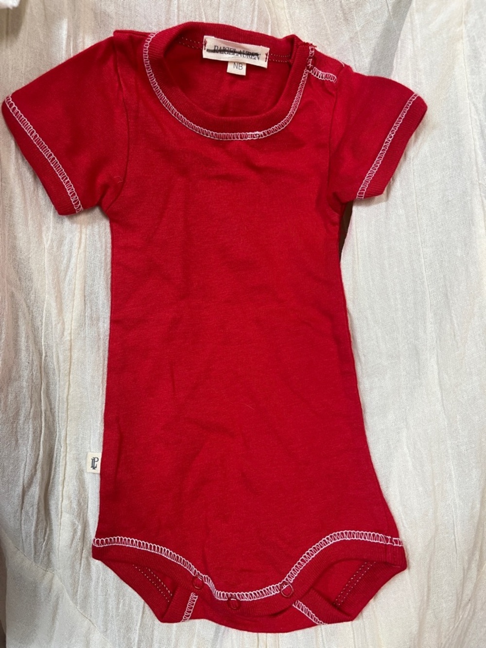 Paige Lauren Newborn Red Onsesie New